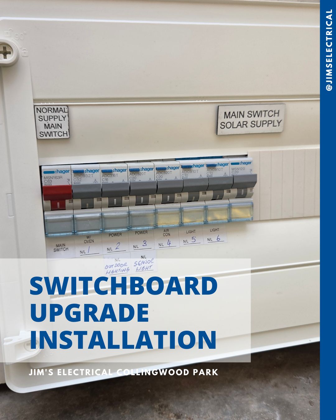 Switchboard Upgrade Installation