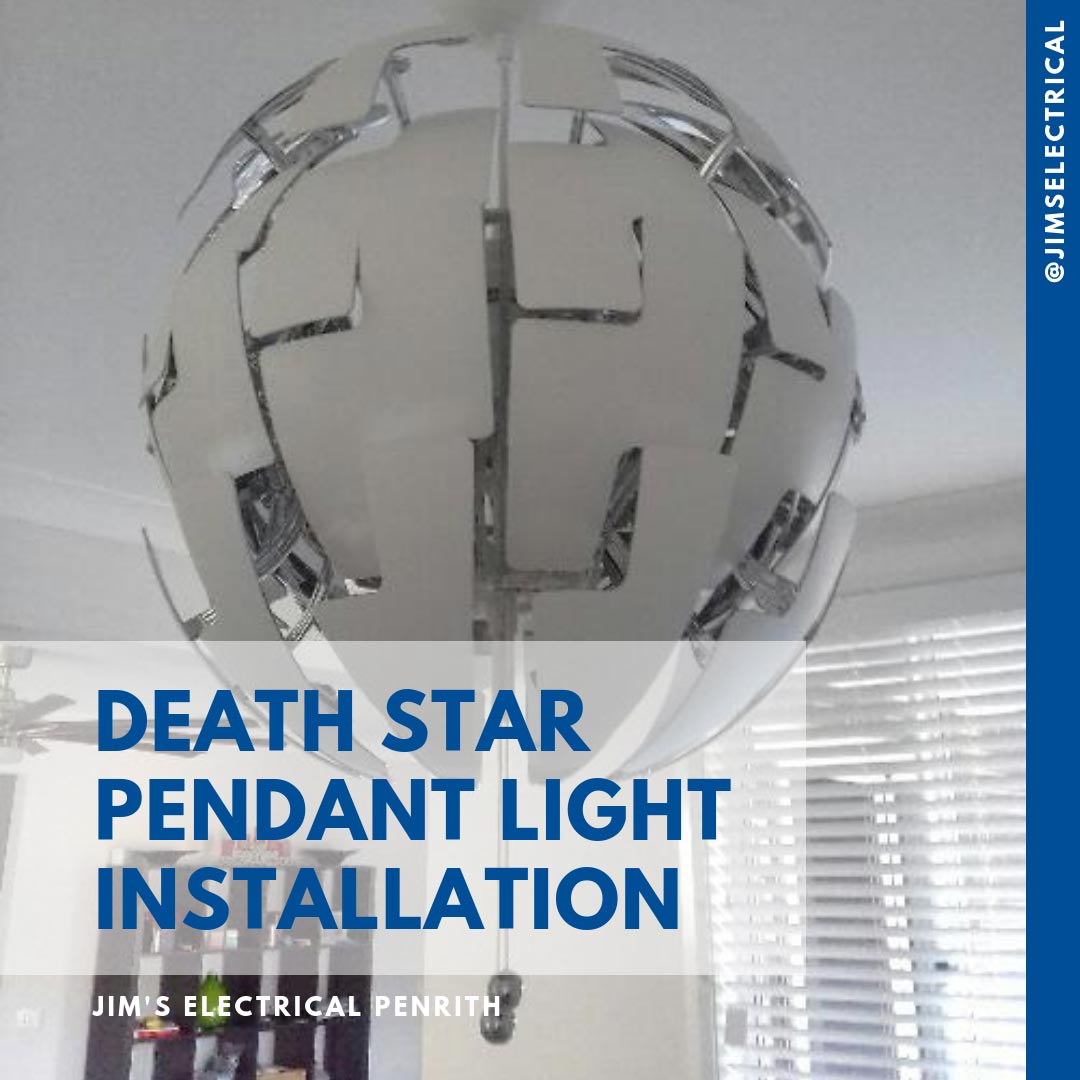 Death Star Pendant Light Installation