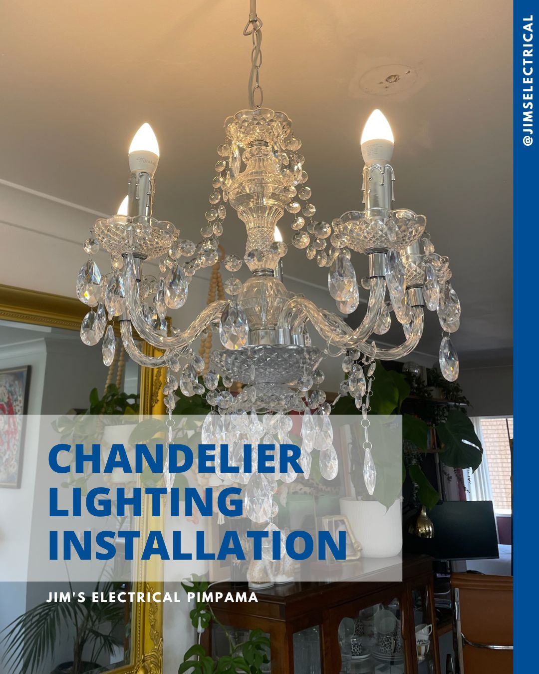 Chandelier Lighting Installation