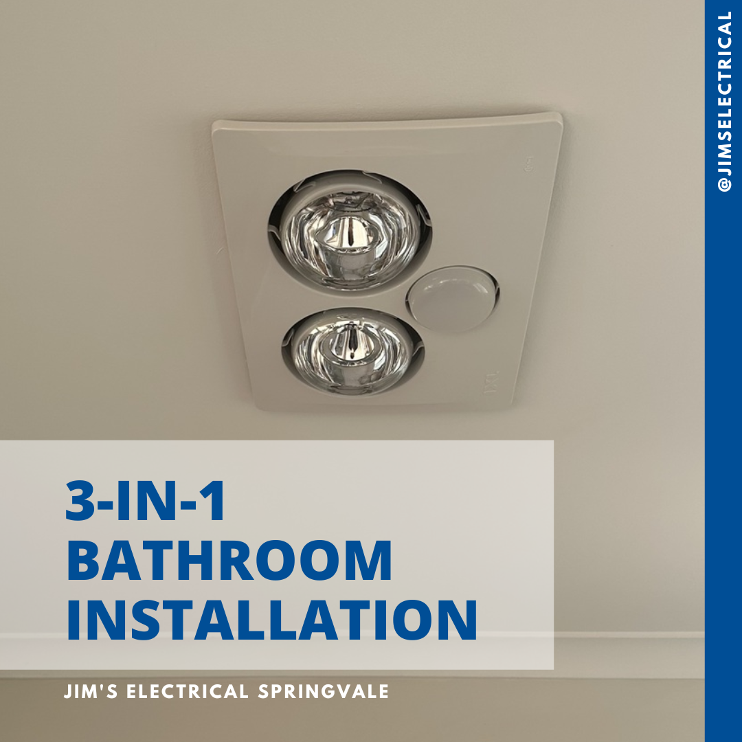 Bathroom Heater Installation - Jim's Electrical qualified Electrician's